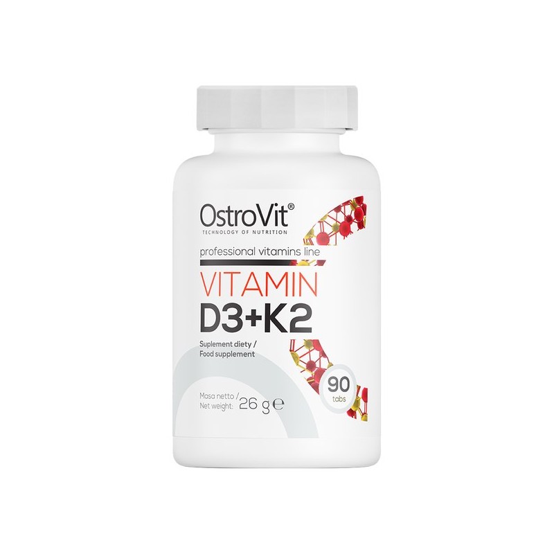 OstroVit Vitamina D3 + K2 90 Tablete – Oase & Imunitate Vitamina D3 K2 este o compoziție de vitamine derivate din materii prime 