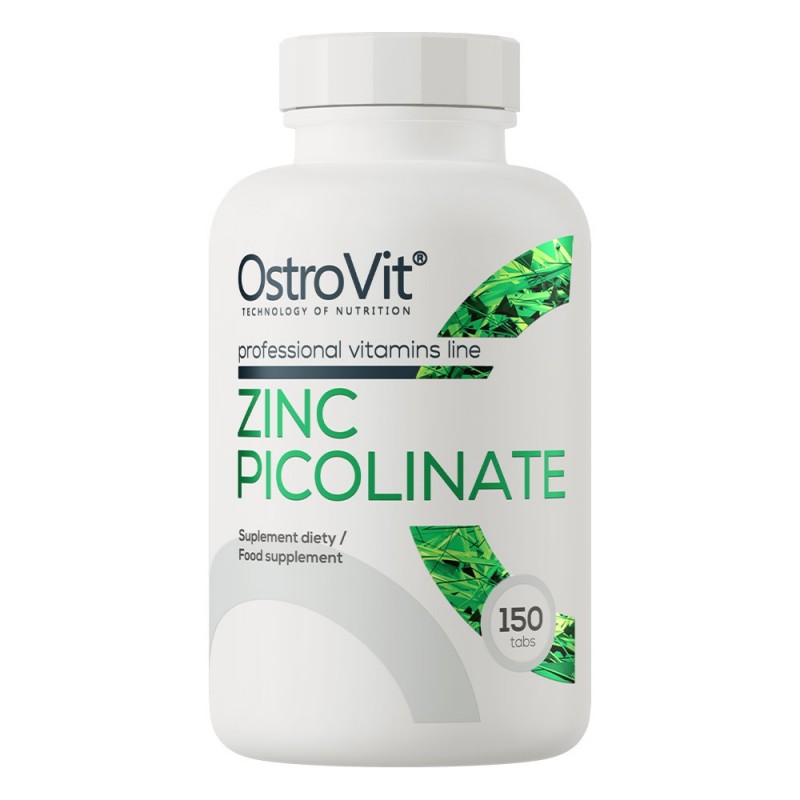 OstroVit Zinc Picolinat 15mg 150 Tablete – Imunitate Beneficii Zinc: imbunatateste sistemul imunitar, mentine o piele frumoasa s