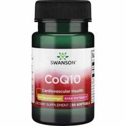 Swanson Coenzima Q10 100 mg – 50 Capsule – Energie & Sanatate Cardiaca Beneficii Coenzima Q10: este un supliment alimentar usor 