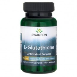 L-Glutathione 100 mg - 100 Capsule, Swanson Beneficiile glutationului: reduce stresul oxidativ, poate ameliora psoriazisului, re