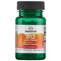 Vitamin B12 + Folate 1000 mcg 60 Drajeuri, fara zahar, Swanson Aceasta vitamina este, de fapt, un nutrient fundamental care ajut