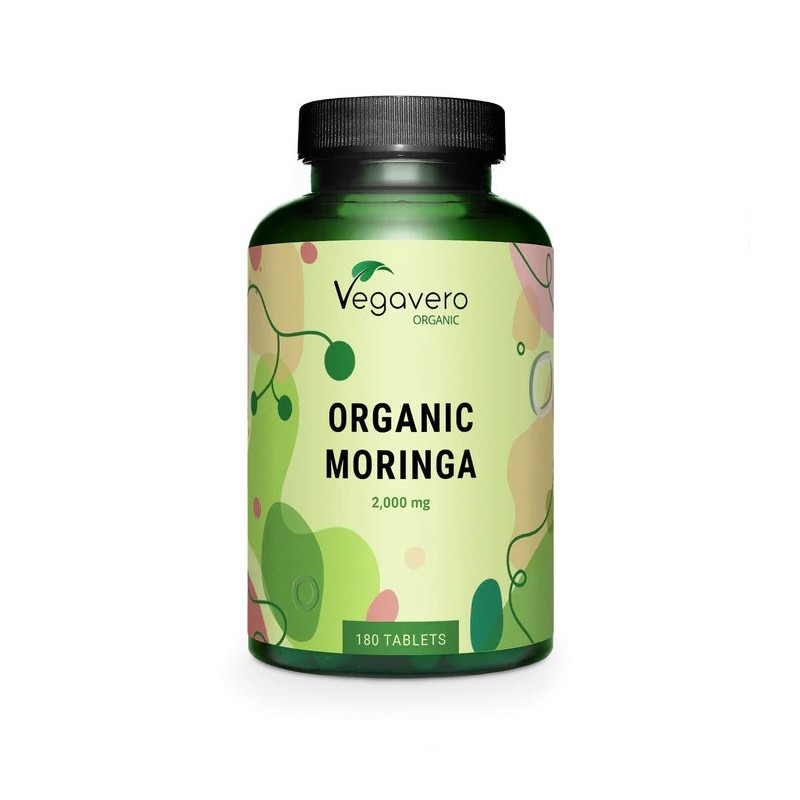 Vegavero Moringa 1000 mg 180 Tablete – Detox & Energie Moringa Oleifera beneficii: contine antioxidanti si compusi antiinflamato