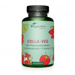 Colagen Vegan Complex 120 Capsule, Vegavero Colagen Vegan reprezinta un supliment alimentar care ajuta la intarirea sintezei fib