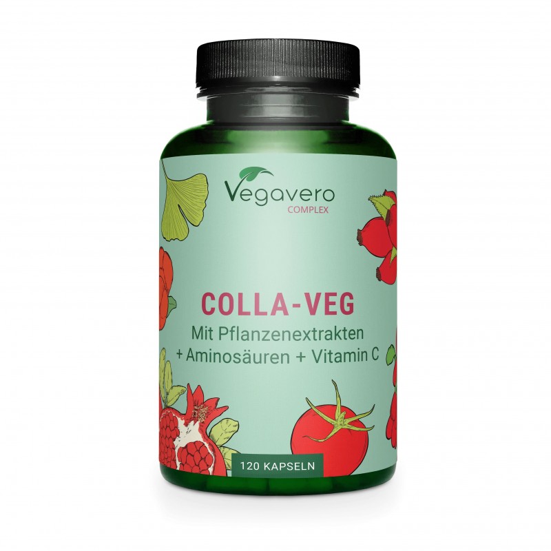 Vegavero Colagen Vegan Complex 120 Capsule – Suport Piele & Articulatii Colagen Vegan reprezinta un supliment alimentar care aju