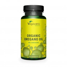Oregano Oil Organic (Ulei de Oregano Bio) - 90 Capsule, Vegavero Beneficii Ulei de Oregano - ajuta la functionarea sistemului re