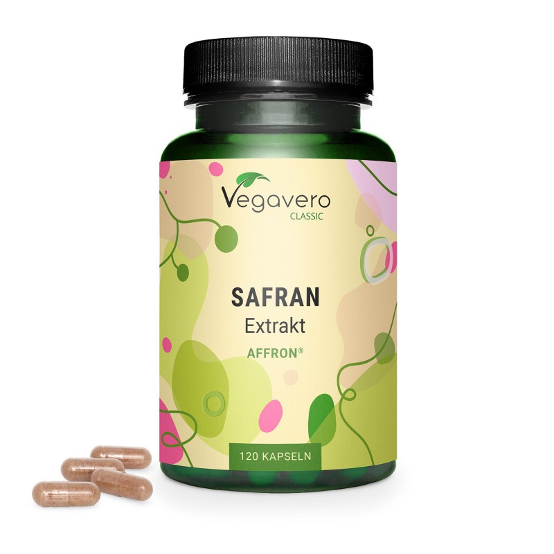 Vegavero Saffron Extract 30 mg 120 Capsule – Stare de Spirit Extract de șofran 30 mg standardizat pentru susținerea stării de sp