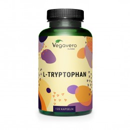 Vegavero L-Tryptophan 500 mg 120 Capsule – Suport Somn Odihnitor L-Tryptophan (Triptofan) beneficii: tulburare somn și insomnie,