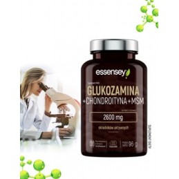 Glucozamina + Condroitina + MSM 2600 mg 120 Capsule, Essensey ESSENSEY Glucozamină+Condroitină+MSM 2600 mg este un produs specia