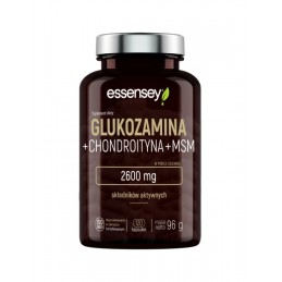 Essensey Glucozamina + Condroitina + MSM 2600 mg – 120 Capsule – Suport pentru Articulatii ESSENSEY Glucozamină+Condroitină+MSM 