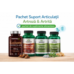 Pachet Suport Articulații – Glucozamină, Gheara Diavolului, Siliciu & Boswellia  - 1