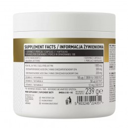 Omega 3 + Vitminele D3 + K2 - 180 capsule, OstroVit Beneficii OstroVit Omega 3 D3 + K2: susține acțiunea sistemului cardiovascul