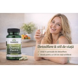 Swanson Chanca Piedra 500 mg – Supliment Natural Antioxidant pentru Echilibru si Detox | 60 capsule 🔹 Beneficii cheie – Chanca P