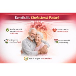 Cholesterol Packet – Colesterol și Trigliceride Mărite | Krill Oil + Cholesteril New Generation (180 capsule fiecare) Cholestero