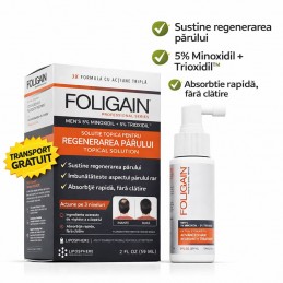 Foligain Regenerare Par Barbati 5% Minoxidil + Trioxidil™, 59 ml Beneficii Solutie 5% Minoxidil + 5% Trioxidil

✔️ Susține regen
