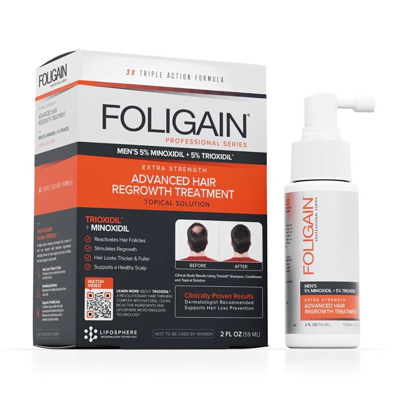 Foligain Regenerare Par Barbati 5% Minoxidil + Trioxidil™, 59 ml Beneficii Solutie 5% Minoxidil + 5% Trioxidil

✔️ Susține regen