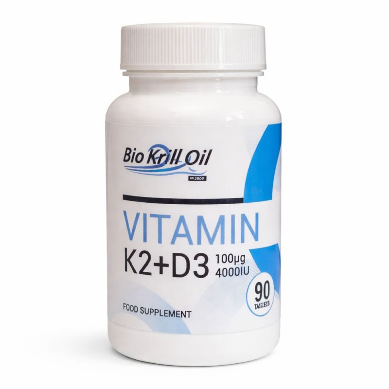 Vitamina D3 4000 UI + K2 (100 µg) – BioKrillOil, 90 Tablete Beneficii cheie Vitamina D3 + K3 BioKrillOil



✔️ Doză ridicată de 