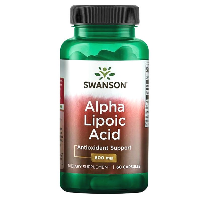 Swanson Acid Alfa Lipoic 600mg 60 Capsule – Antioxidant Puternic pentru Energie si Glicemie Beneficii cheie Alfa Lipoic Acid:


