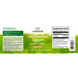 Swanson Lactobacillus Gasseri 3 Billion CFU 60 Capsule – Probiotic pentru Balonare si Flora Intestinala Beneficii ale Lactobacil