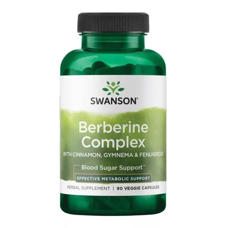 Swanson Berberine Complex 90 Capsule – Berberina HCL pentru Metabolism si Glicemie Beneficii Berberina: Sprijina sanatatea nivel