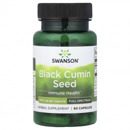 Swanson Black Cumin Seed 400 mg 60 Capsule – Chimen Negru pentru Imunitate Chimen negru (Black Cumin Seed) Beneficii: stimuleaza