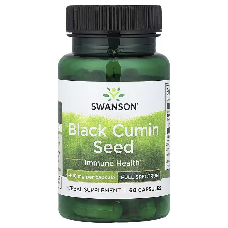 Swanson Black Cumin Seed 400 mg 60 Capsule – Chimen Negru pentru Imunitate Chimen negru (Black Cumin Seed) Beneficii: stimuleaza