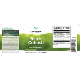Swanson Black Cohosh 540 mg 60 Capsule – Suport Natural pentru Menopauza Swanson Black Cohosh 540 mg 60 capsule – suport natural