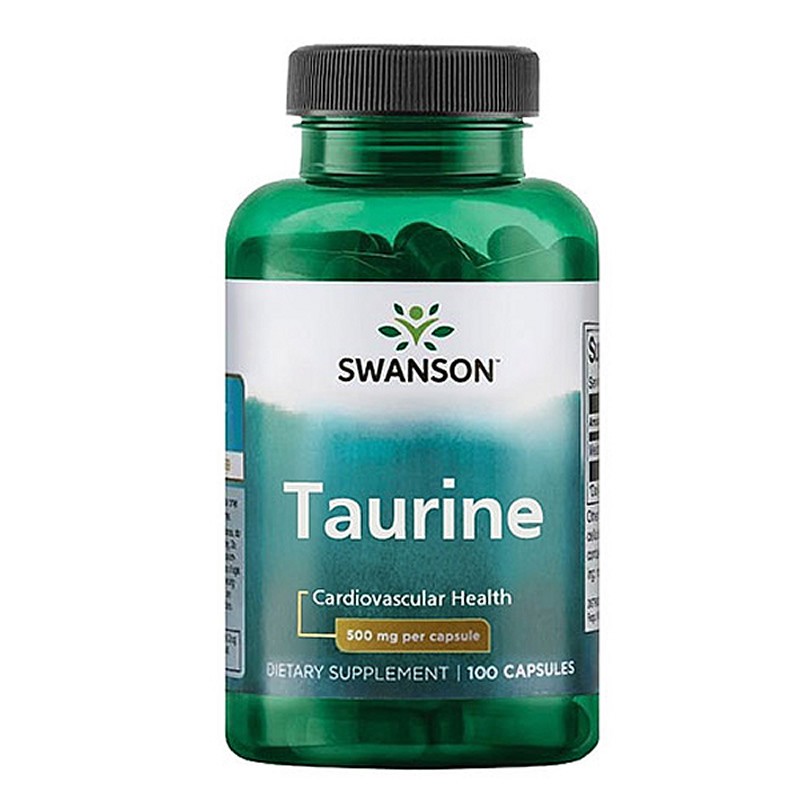 Swanson Taurine 500 mg 100 Capsule – Taurina pentru Energie si Performanta Beneficii L-taurina: sustine metabolismul, imbunatate