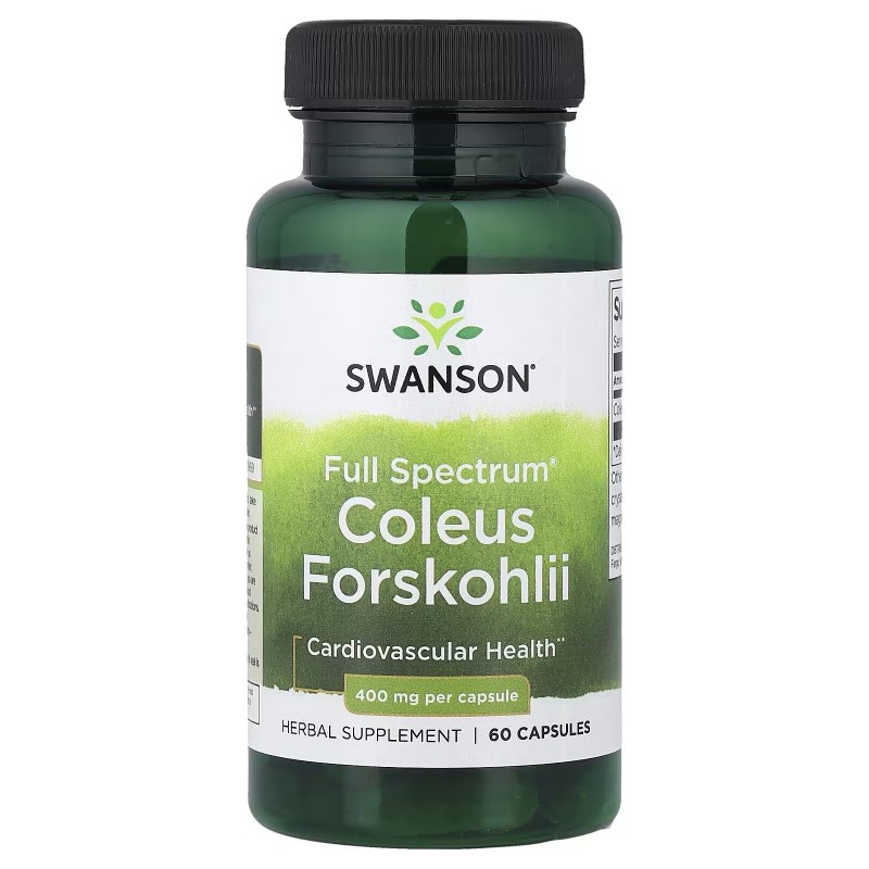 Swanson Full Spectrum Coleus Forskohlii 400 mg, 60 capsule – Metabolism si Slabire Naturala Forskolin este compus, care poate aj