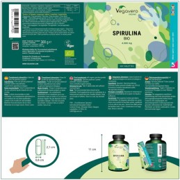 Vegavero Spirulina Organic 1000 mg 300 Tablete – Suport Imunitate Beneficii Spirulina: protejeaza si imbunatateste sanatatea och
