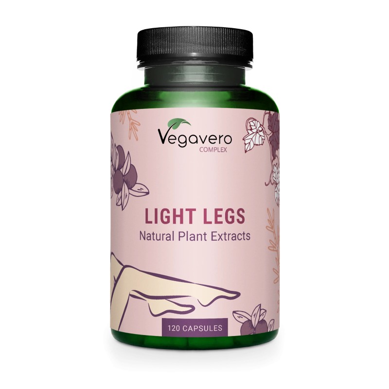 Vegavero Light Legs Complex 120 Capsule – Suport Circulatie & Picioare Usoare Beneficii Complex Picioare Usoare: recomandat in c