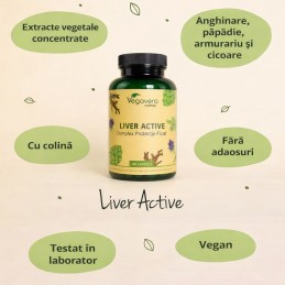 Vegavero Liver Care Complex 90 Capsule – Suport Functie Hepatica Beneficii Complex Protectie Ficat: imbunatateste sanatatea fica
