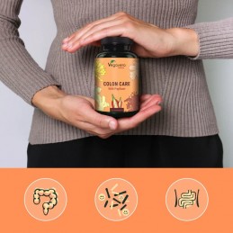 Vegavero Colon Care Complex 120 Capsule – Confort Digestiv Zilnic Beneficii Colon Care Complex: regleaza digestia, are un contin