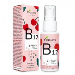 Vegavero Vitamina B12 Spray 25 ml – Doza Mare pentru Energie & Vitalitate Beneficii Vitamina B12 spray: susține părul, pielea și