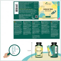 Vegavero Choline Trio 90 Capsule – Suport Memorie & Concentrare Beneficii Colina: sprijina sanatatea inimii si sanatatea ficatul