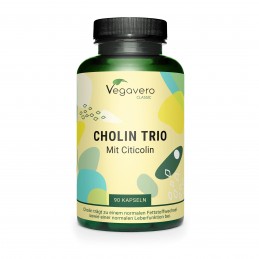 Vegavero Choline Trio 90 Capsule – Suport Memorie & Concentrare Beneficii Colina: sprijina sanatatea inimii si sanatatea ficatul
