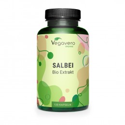 Vegavero Salvie Bio 500 mg 120 Capsule – Echilibru & Confort BENEFICII: Salvia este o planta puternica. Frunzele sunt o sursa ex