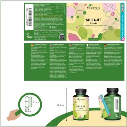 Vegavero Shilajit Mumie 500 mg 90 Capsule – Forta & Rezistenta BENEFICII MUMIO SHILAJIT: sustine sanatatea creierului, minimizea