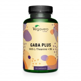 Vegavero GABA + L-Teanina + Vitamina B6 120 Capsule – Relaxare Beneficii GABA: promoveaza relaxarea, sustine un somn linistit si