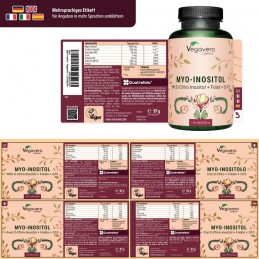 Vegavero Myo-Inositol Complex 120 Capsule - Echilibru Hormonal Beneficii Myo-Inositol: va poate ajuta sa pierdeti in greutate, r