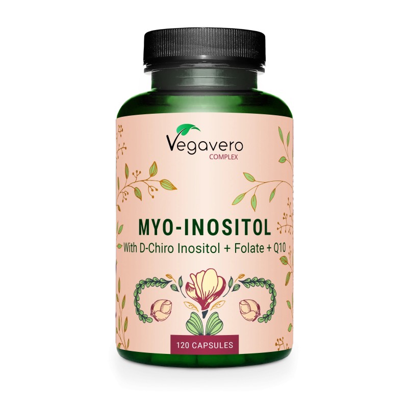 Vegavero Myo-Inositol Complex 120 Capsule - Echilibru Hormonal Beneficii Myo-Inositol: va poate ajuta sa pierdeti in greutate, r