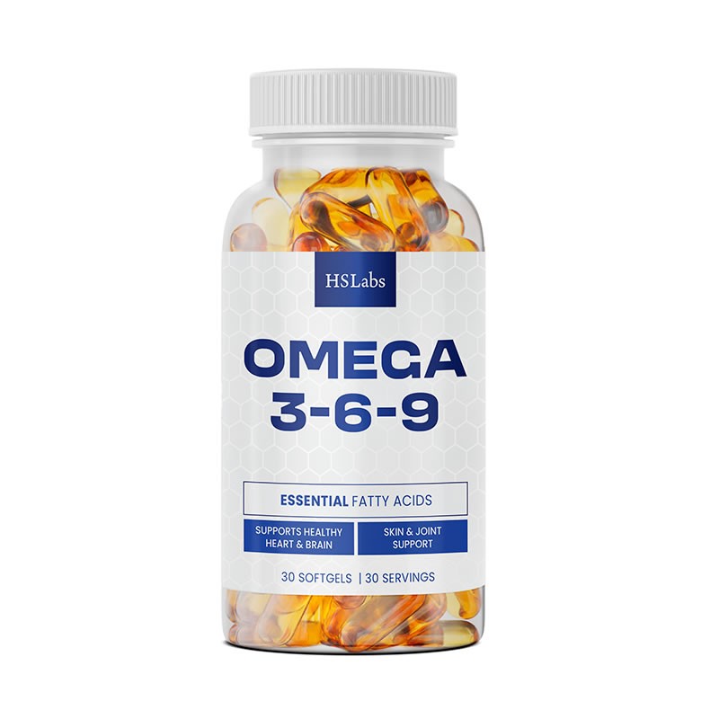 HS Labs Omega 3-6-9 30 capsule moi – Suport Cardiovascular și Articulații OMEGA 3-6-9 beneficii: Sprijină sănătatea inimii si un