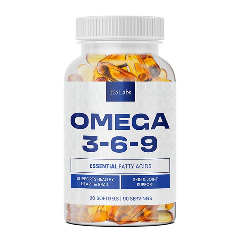 HS Labs Omega 3-6-9 1000 mg 90 capsule moi – Inima si Colesterol Omega 369 beneficii: Sprijină sănătatea inimii si un nivel sănă