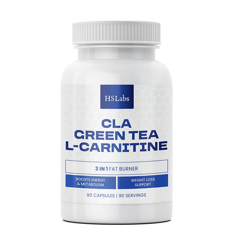 HS Labs CLA Ceai Verde L-Carnitină 90 capsule – Suport Definire Beneficii CLA+Ceai Verde+L-Carnitina: CLA reduce grasimea corpor