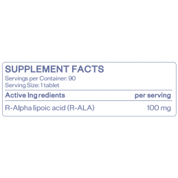 HS Labs R-Alpha Lipoic Acid 100 mg 90 tablete – Antioxidant Metabolic Beneficii Acid Alfa-Lipoic: antioxidant, regleaza hiperten