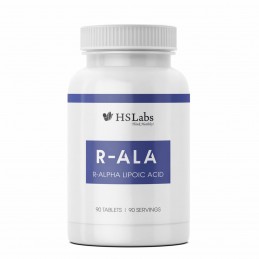 HS Labs R-Alpha Lipoic Acid 100 mg 90 tablete – Antioxidant Metabolic Beneficii Acid Alfa-Lipoic: antioxidant, regleaza hiperten