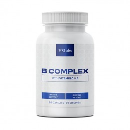 HS Labs Vitamin B Complex 90 tablete – Energie si Sistem Nervos B complex beneficii: Susține funcția cardiovasculară și producți