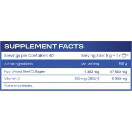 HS Labs Colagen Hidrolizat Pudra 200 g – Piele si Articulatii Beneficii Colagen Hidrolizat Pulbere: ajuta în producția de noi fi