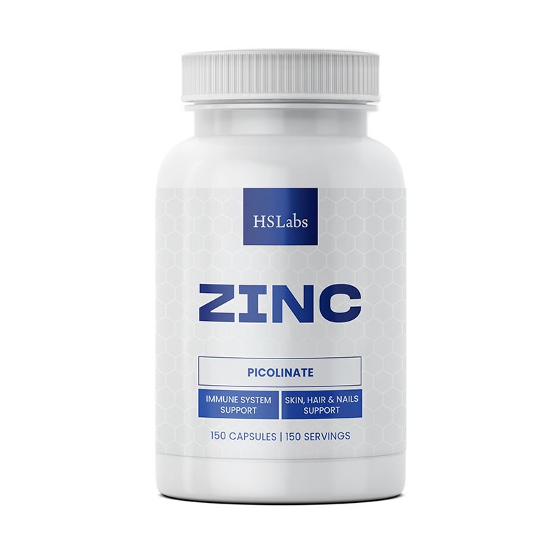 HS Labs Zinc Picolinat 15 mg 150 tablete – Absorbtie Ridicata Beneficii Zinc: se absoarbe usor in organism, imbunatateste sistem