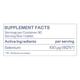 HS Labs Seleniu 100 mcg 90 tablete – Imunitate si Antioxidant Beneficii Seleniu: contribuie la funcționarea normală a tiroidei s