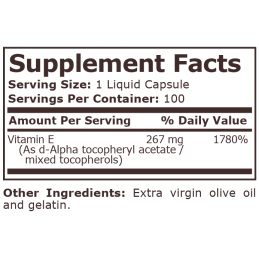 HS Labs Vitamina E 400 IU 100 gelule – Piele si Protectie Celulara Beneficii Vitamina E: antioxidant puternic, ajută la formarea